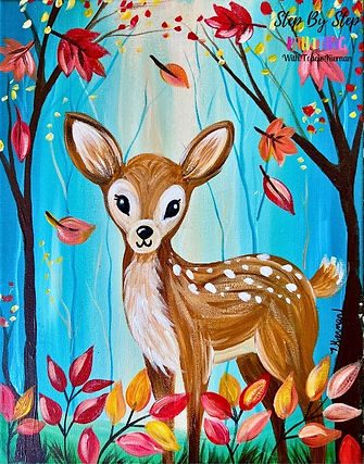 Paint & Sip: Enchanted Woodland Fawn
