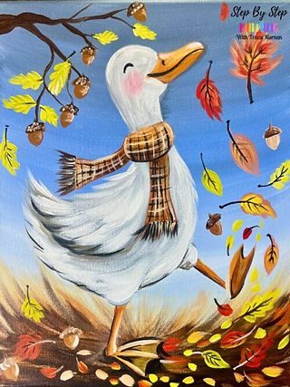 Paint & Sip: Kickin up leaves