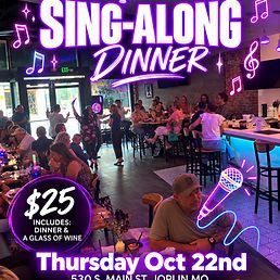 SING-ALONG Dinner at Vino Noir