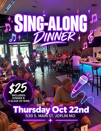 SING-ALONG Dinner at Vino Noir